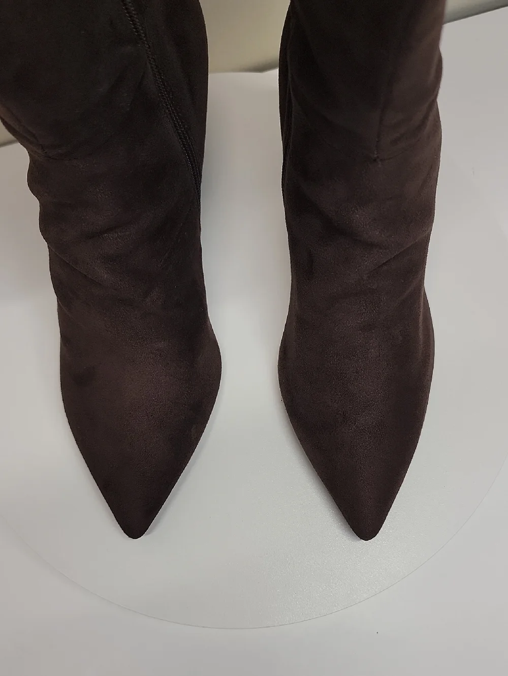 Marc Fisher NEW IN BOX Faux-Suede Over-the-Knee Boot - Dark Brown